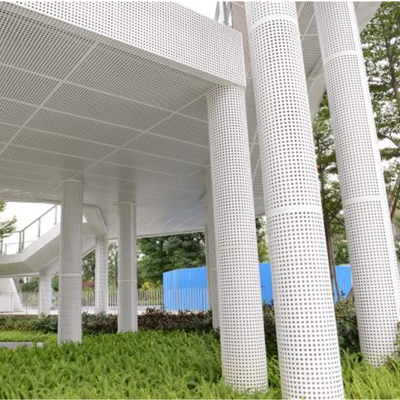Rustless Perforated Aluminum Cladding Panels For Curtain Wall Or Ceiling Decoration