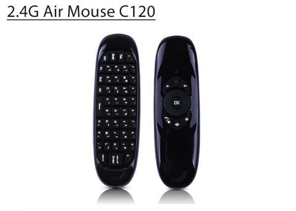 Buy C120 Fly Air Mouse 2.4G Mini Wireless Keyboard Rechargeable Remote Control for PC Android TV Box Russian English Spanish at wholesale prices
