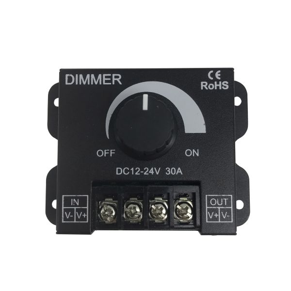 Brightness Stepless LED Controller Dimmer 30A For LED Monochrome Strip Light