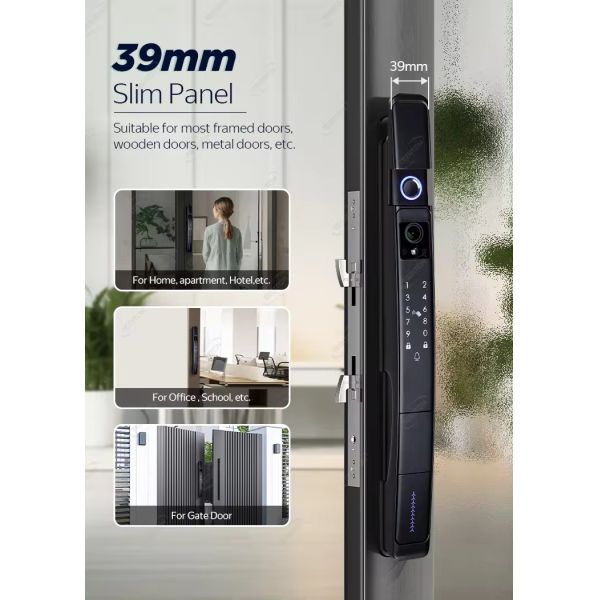 Experience Advanced Security TUYA Smart Door Lock with 3D Face Recognition and Camera
