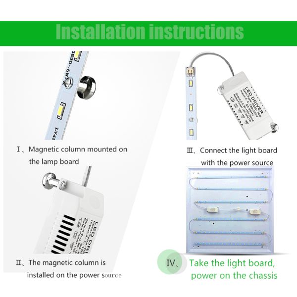 AC LED Ceiling Light Board Led Module Retrofit 15w Smd For Indoor Lamp Replacement