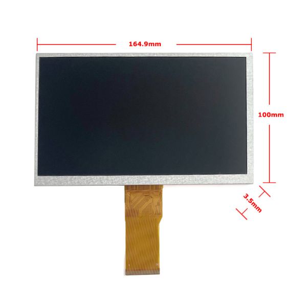 7 inch IPS wide temperature 1024x600 high brightness 1000nits lcd display Panel FPC 50pin