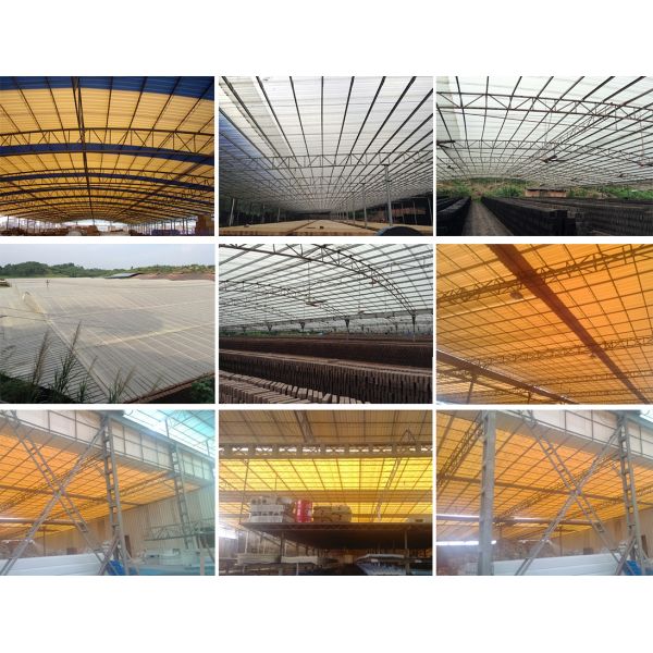 Customizable Translucent PVC Roofing Sheet 2mm - 10mm Thickness Translucent Roof Tiles