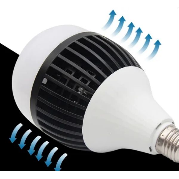 Easy Mounted E27 Light Bulb 100w Black Shell Light Bulbs For Indoor Lighting