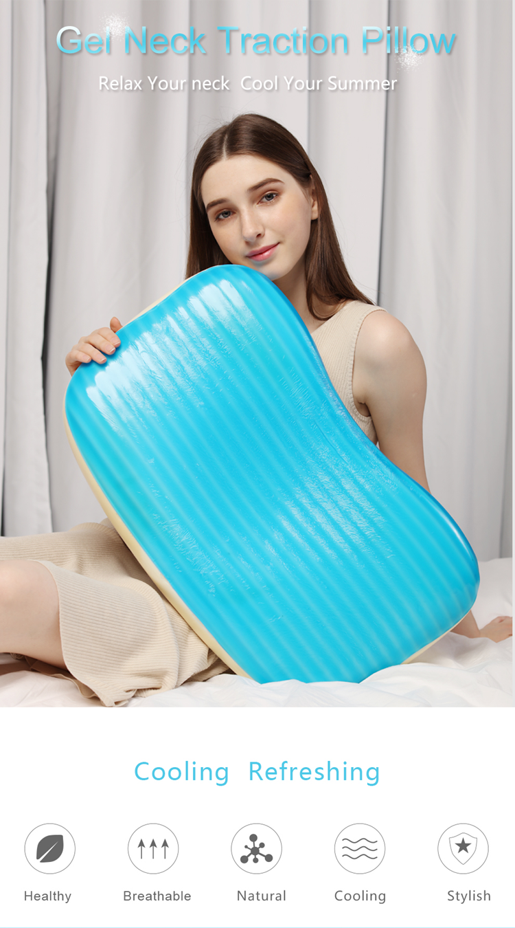 Breathable Cooling Gel Pillow Machine Washable Memory Foam Pillows