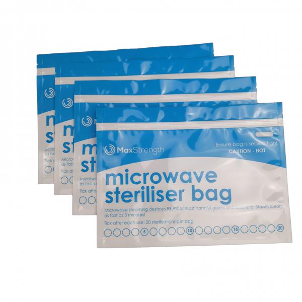 BPA Free Reusable Microwave Sterilizer Bags With For Menstrual Cup Use