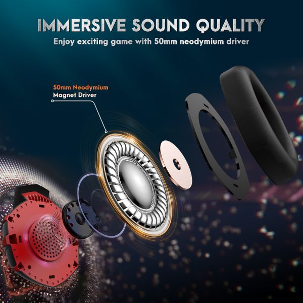 100mA Dynamic Vocalism Wired Gaming Headset ONIKUMA K2 Pro Omnidirectional