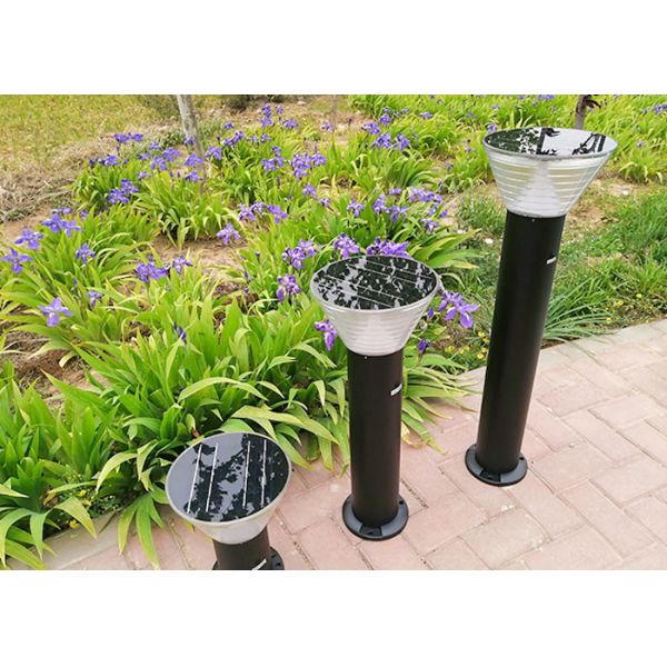 Automatic 4w Solar Led Bollard Lights Exterior Landscape Lights ABS