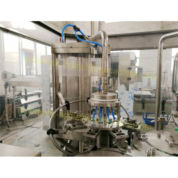 Monoblock Type Automatic Bottle Filling Machine 3000 Bottles Per Hour For Capping / Labeling