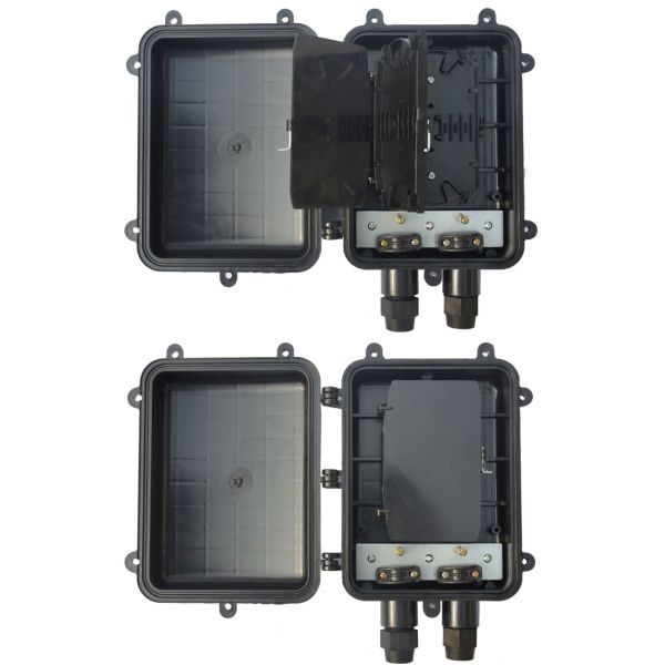 Wallmounted 1 Input 1 Output 6 Cores Mini Fiber Optic Splice Closure PP