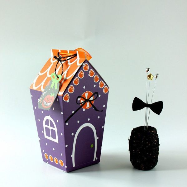 Halloween Candy Customized Gift Box Packaging White Card Paper Gift Box