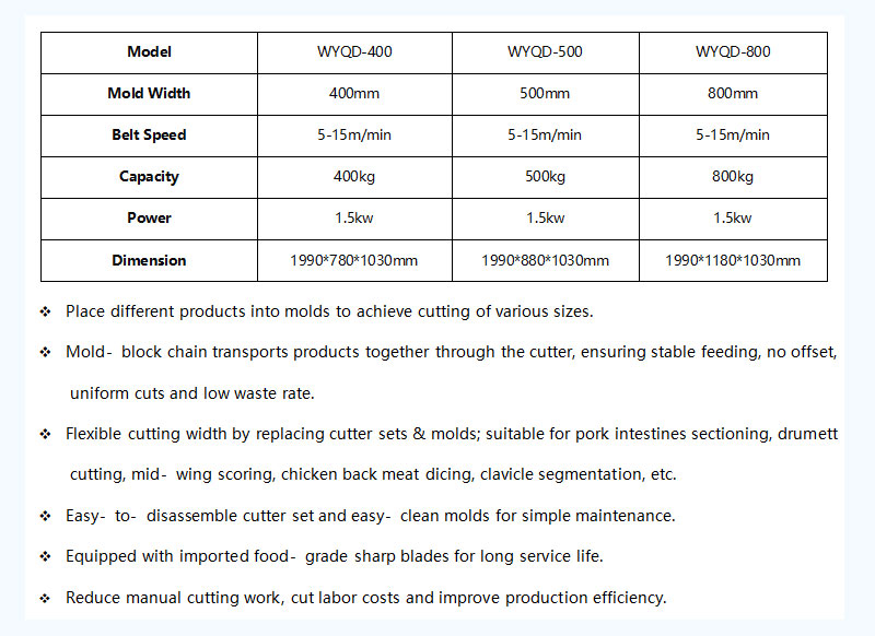 Factory Direct Automatic Seafood Cutting Machine for Squid Ring Octopus Segment Chicken Leg WELLY