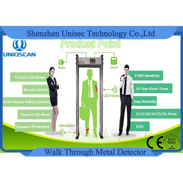999 Sensitivity Digital Door Frame Metal Detector Security Guard Gate UB800