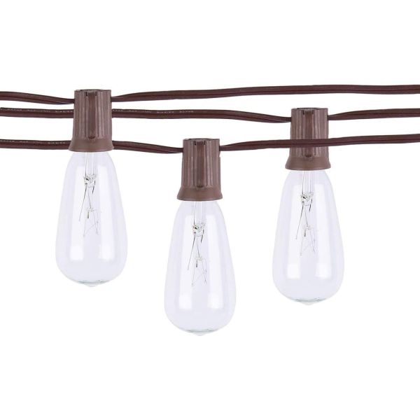 ST40 20Ft Edison Vintage Bistro Waterproof Patio String Lights