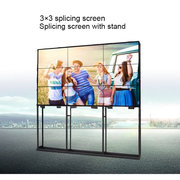 Multi Panel 2x3 Lcd Video Wall Display Floor Stand Touch Screen
