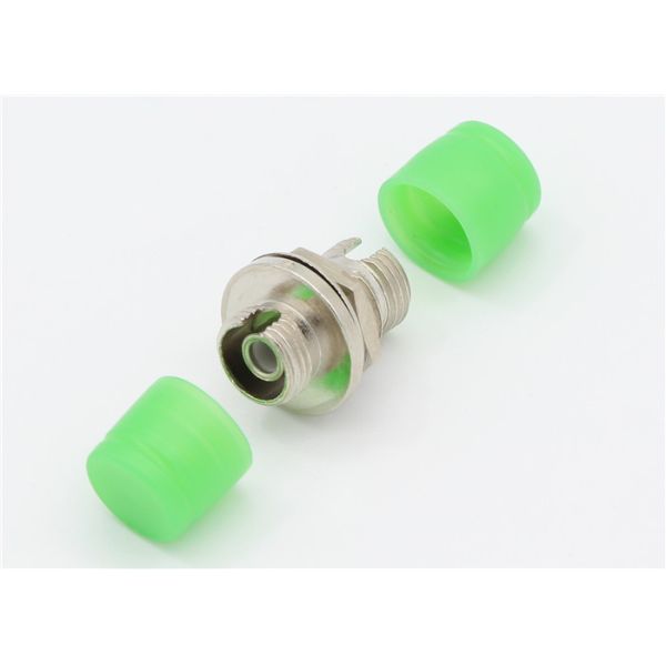 Fiber Optic Adapter FC APC Simplex 9 / 125μm Round D Type Compact Structure With Wide Temperature Range