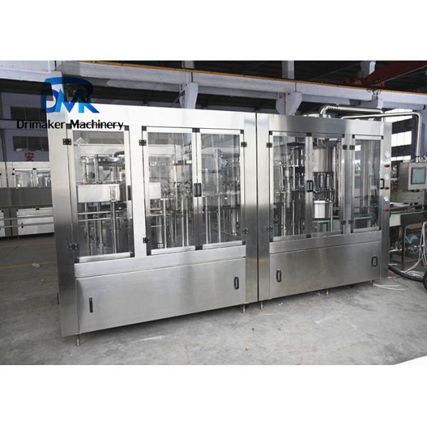 Screw Capping Beverage Soda Bottling Machine 2000 - 3000 Bottles/Hour