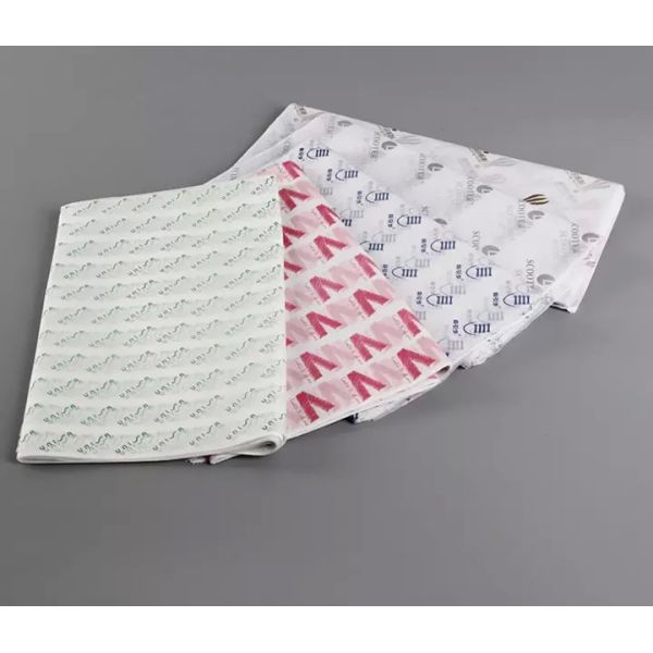 Christmas Patterned Wave Point Biodegradable Tissue Paper Wrap For Perfume Facial Gift