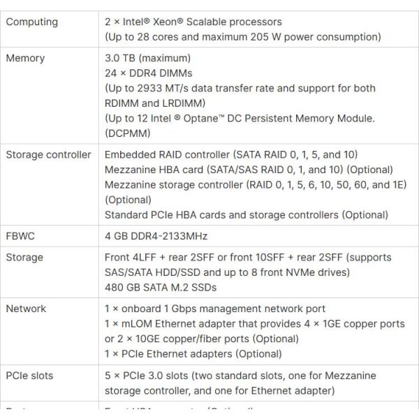 Enhanced Processing and Server Management 1U Rack Server R4700 G3 Server Xeon C622 2CPU