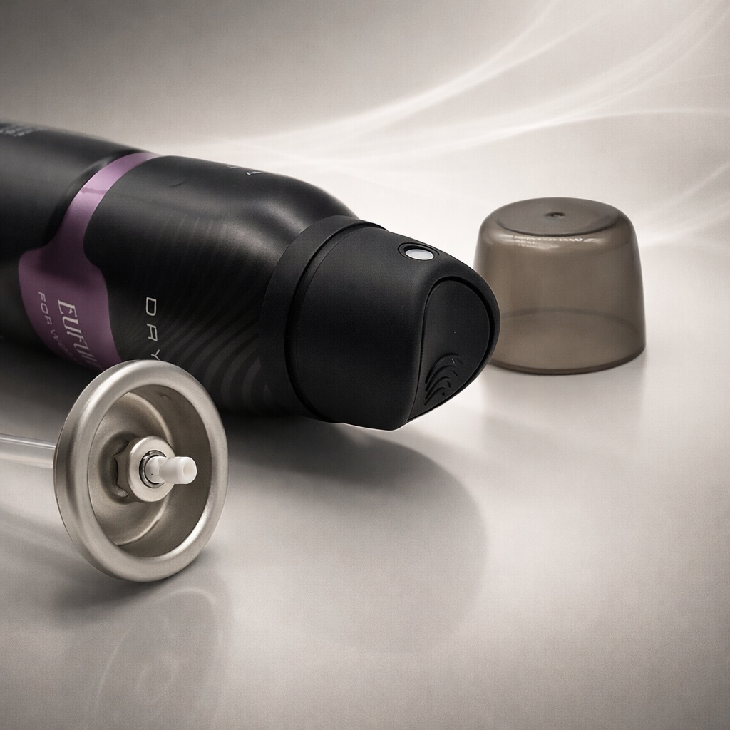 Technical details of 53mm aerosol valve