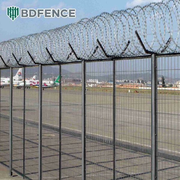 High Security 358 Anti Climb Fence Clearview Welded Wire Mesh Panels Galvanized Steel