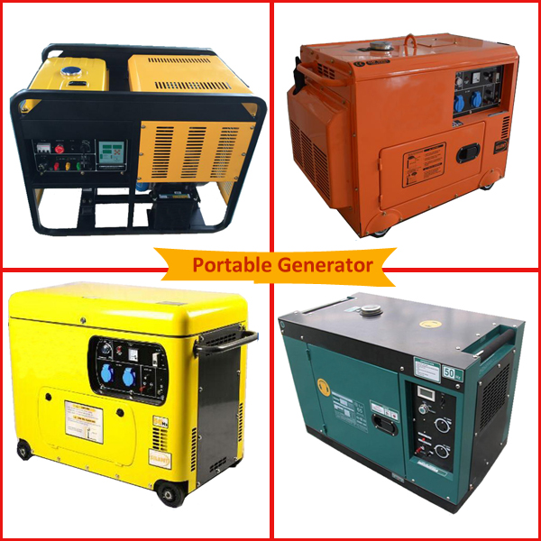 Three Phase Or Single Phase Classical Design 186F 5KW Small Portable Generators For Home Use