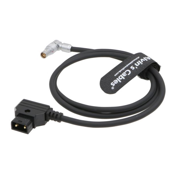 Rotatable 2 Pin 31.5" Camera Power Cable For RED Komodo