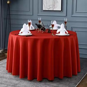 Customized Color Hotel Table Cloth High Durability Comfortable For Dining