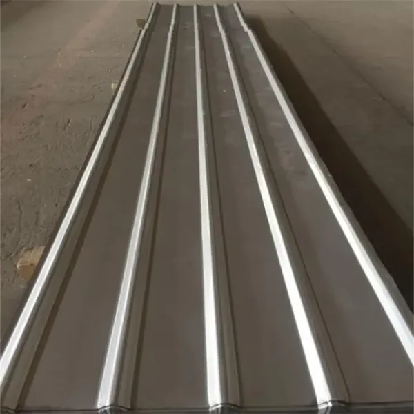 Finished stainless steel roofing application