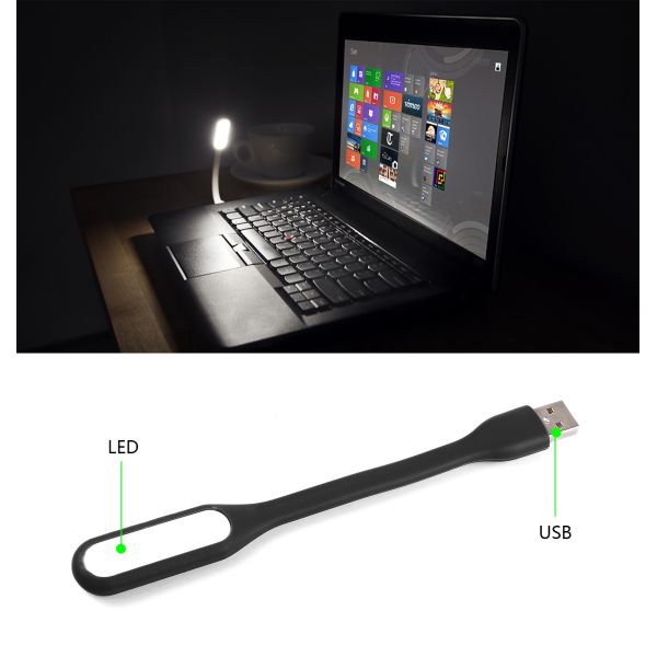 Mini USB LED Light Lamp For Computer Notebook Laptop PC Reading Flexible Bright