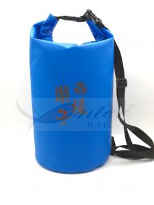 Quality 15L Blue 500D PVC Tarpaulin Outdoor Dry Bag For Swimming / Hiking Leek proof for sale