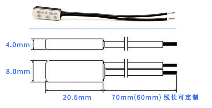 210 230C Normal Closed Bimental BW Series 200C Thermal Overload Protector Replace S01