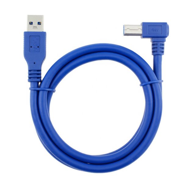 High Speed 5Gbps 90 Degree Right Angle USB 3.0 A Male to USB B Type Printer Cable for Epson HP