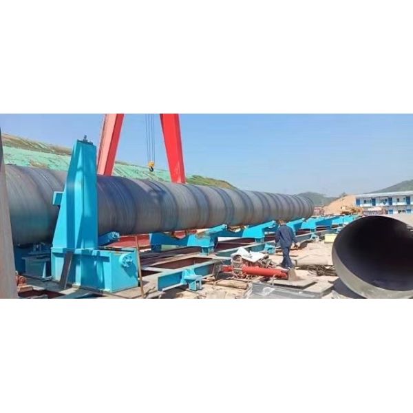 SSAW Spiral Welded Pipe Making Machine Front Swing Spiral Pipe Mill