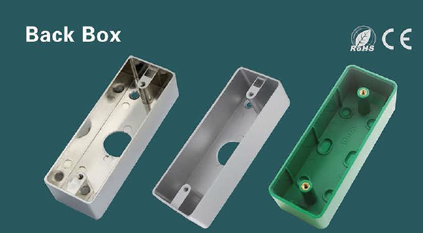European size fireproof PC material back box for Access Control push button
