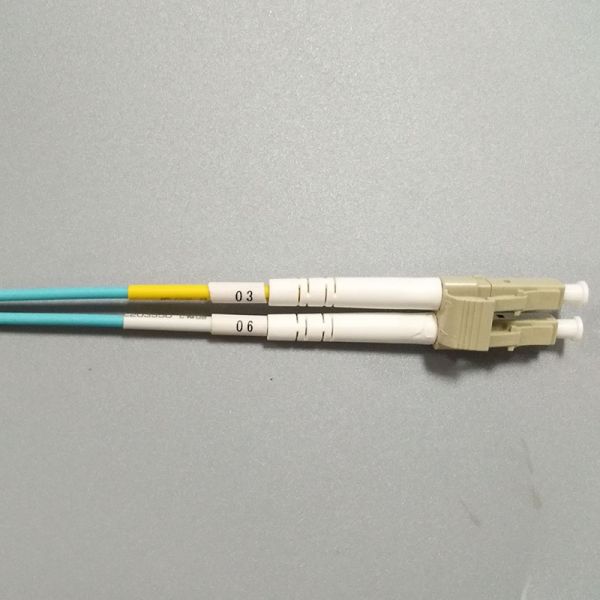 OM3 Aqua LC Duplex coneector Fiber Optic Patch Cords