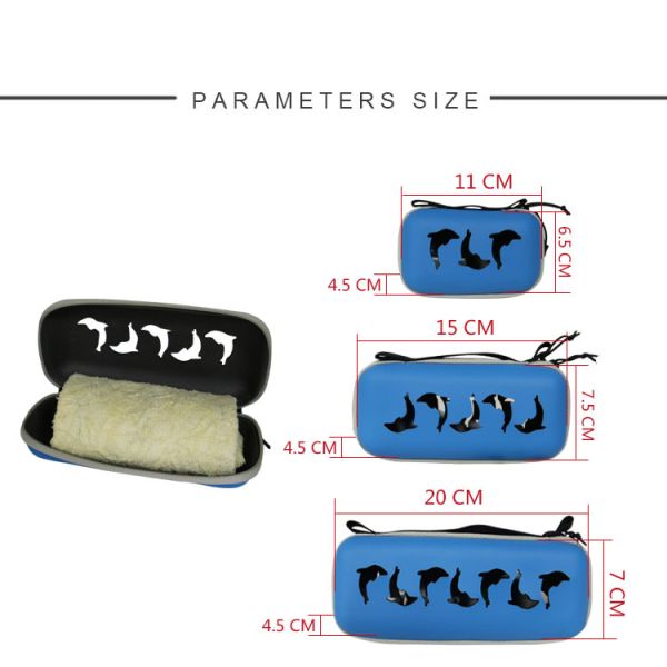 Microfiber Towel EVA Carrying Case PU Surface For Hiking