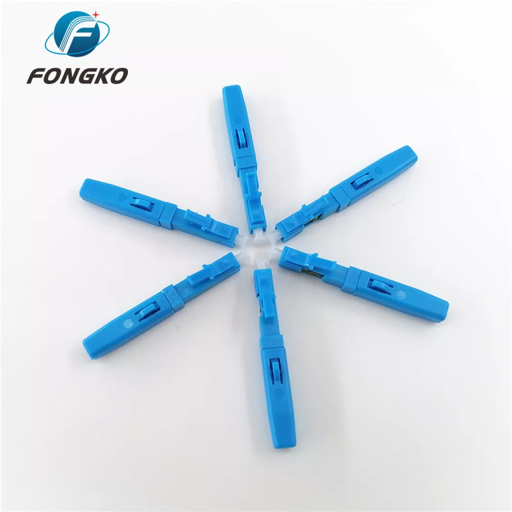 LC UPC FTTH Cold Fiber Optic Quick Connector ABS Multimode