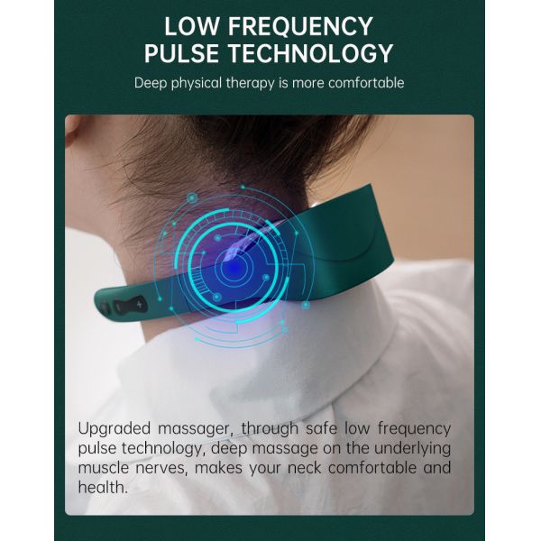 15 Levels EMS Wireless Neck Massager Deep Muscle Training ROHS Approved