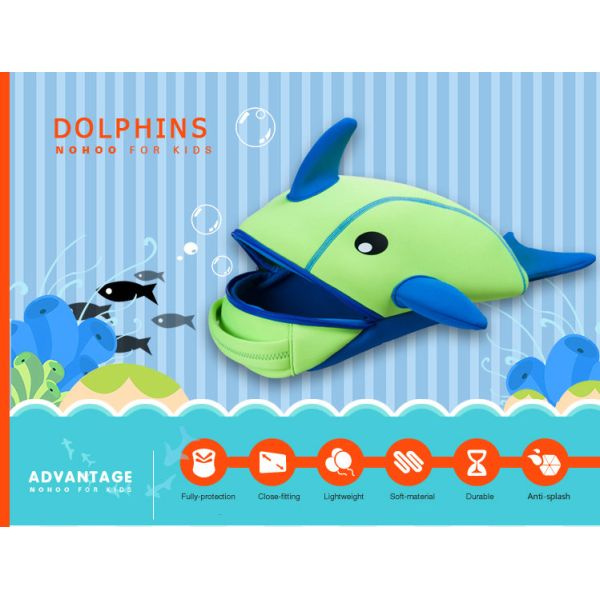 Durable Double Shoulder Dolphin Backpack For Kids 100% Eco Friendly Material