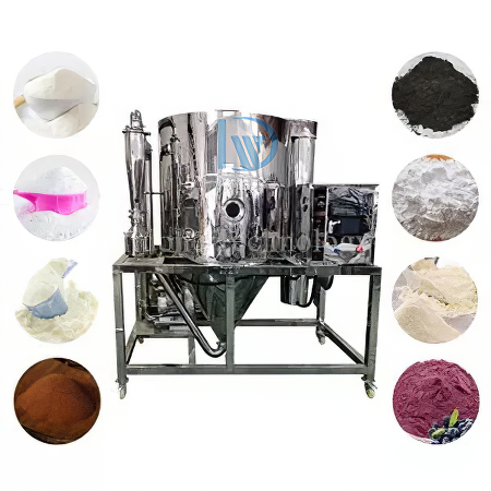 High Efficient and Energy Saving 25kg/h Spray Dryer Machine with 70% Drying Efficiency
