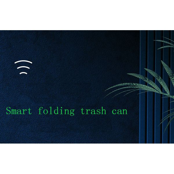 Factory Direct Sales New Foldable IPX5 Waterproof Rectangular Intelligent Electronic Plastic Sensor Trash Can