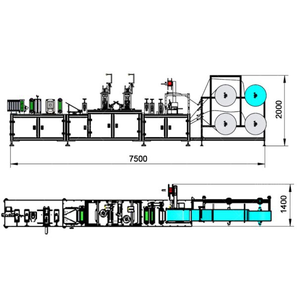 2022 New Model High Performance FFP2 Production Line N99 KN95 Ultrasonic N95 Face Mask Making Machine