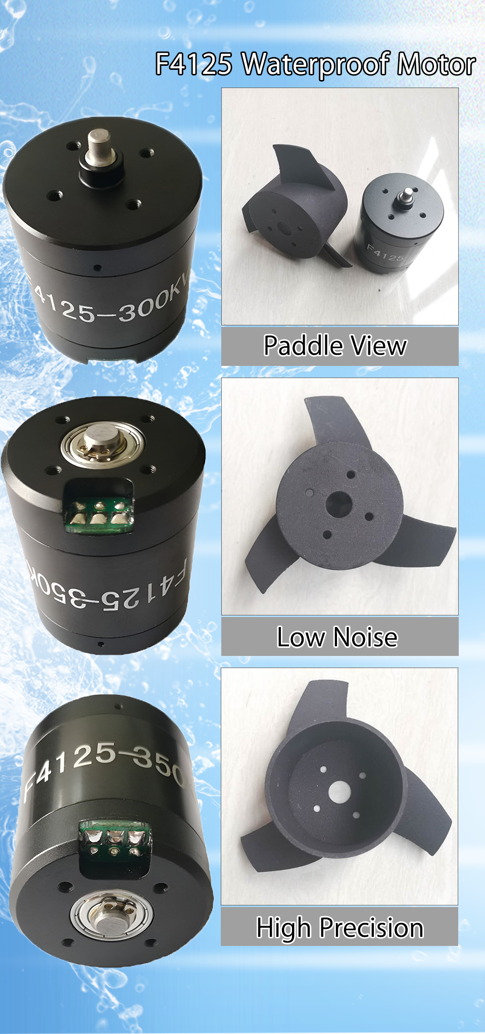 Faradyi Customization High Power And High Efficiency Propeller Potting Waterproof Brushless Motor For Pool Cleaning Marine