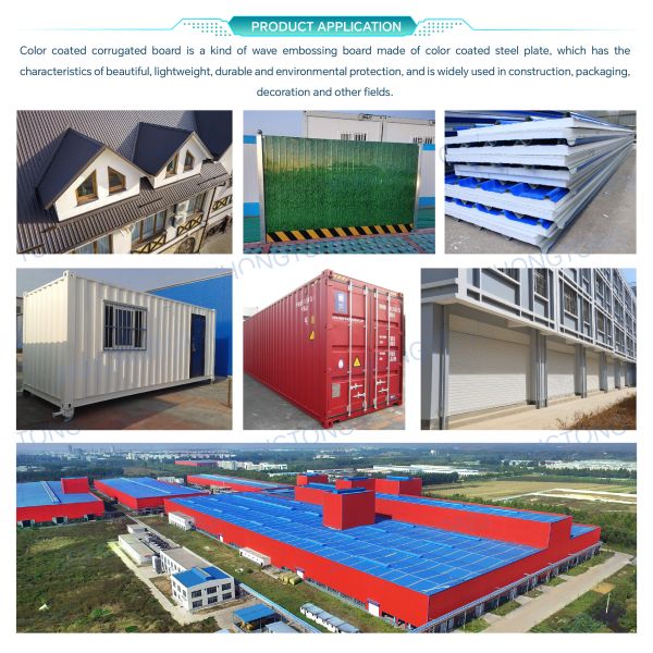 Welding Processing Service Prepainted Corrugated Roofing Sheets for Spcc Sgcc Secc in Grade DX51D DX52D DX53D DX54D DX55D