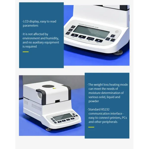 Groundnut Grain Rapid Halogen Moisture Tester Analyser For Lab