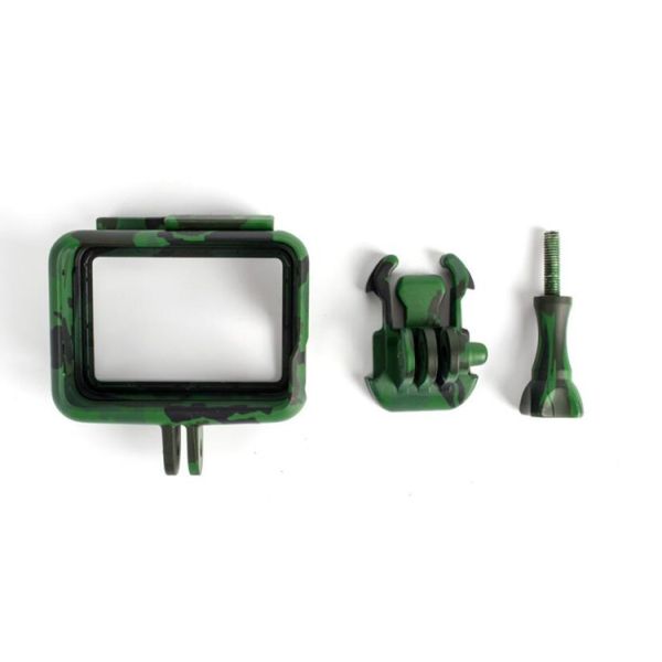 Side-Opening Camouflage Standard Border Frame Protective Housing Case Shell With Tripod Adapter Screw For GoPro Hero 5