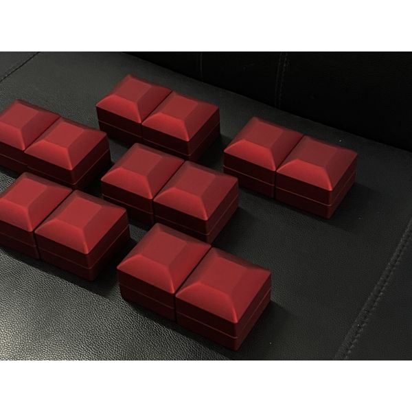 Customized Your Logo- Luxury Red LED Earring Box