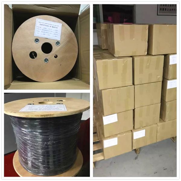 Single Mode FRP FTTH GJXFH Drop Cable Fiber Optic Cable 2 Cores With 2 Parallel