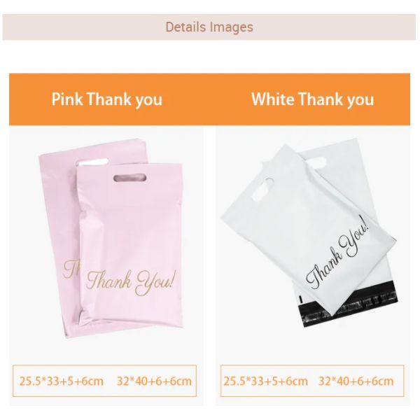 GDCX Ecommerce Packaging Printed Polymailer Custom Packaging Mailers Handle Mailing Bag Packaging Supplies Polly Mailers